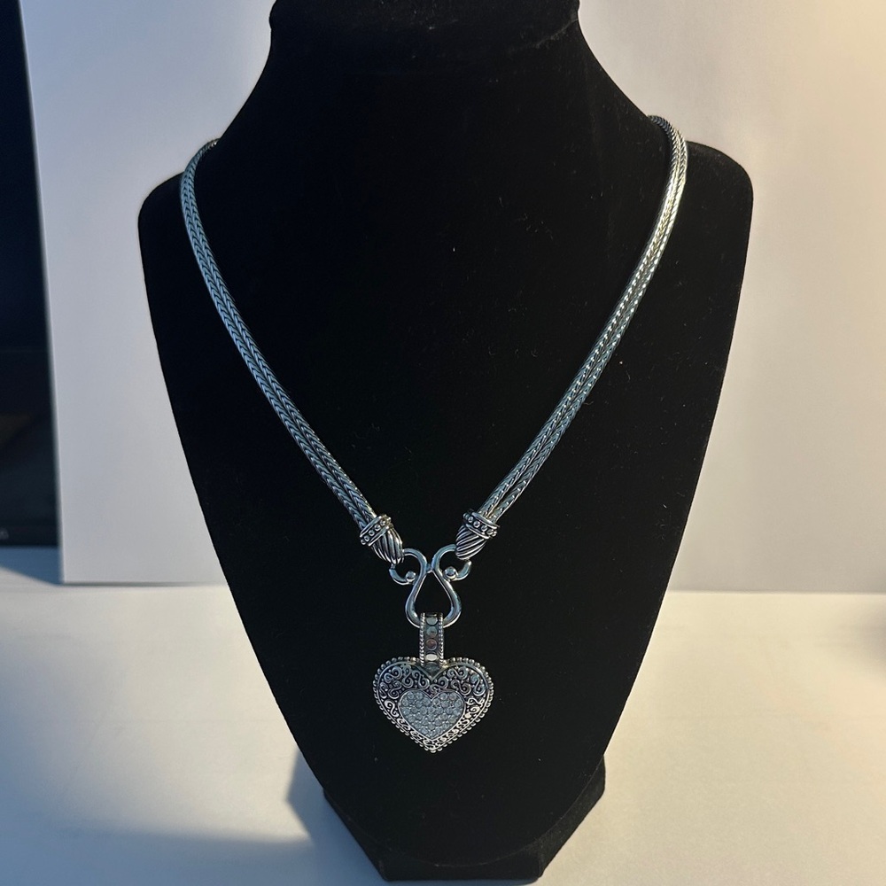 Lia Sophia Silver Heart Pendant Necklace